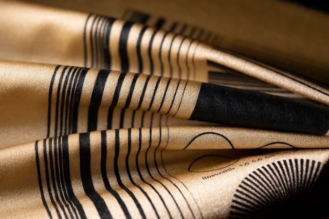 Sensormuster und -bahnen gedruckt auf Polyestertextil. Sensormuster und -bahnen gedruckt auf Polyestertextil.